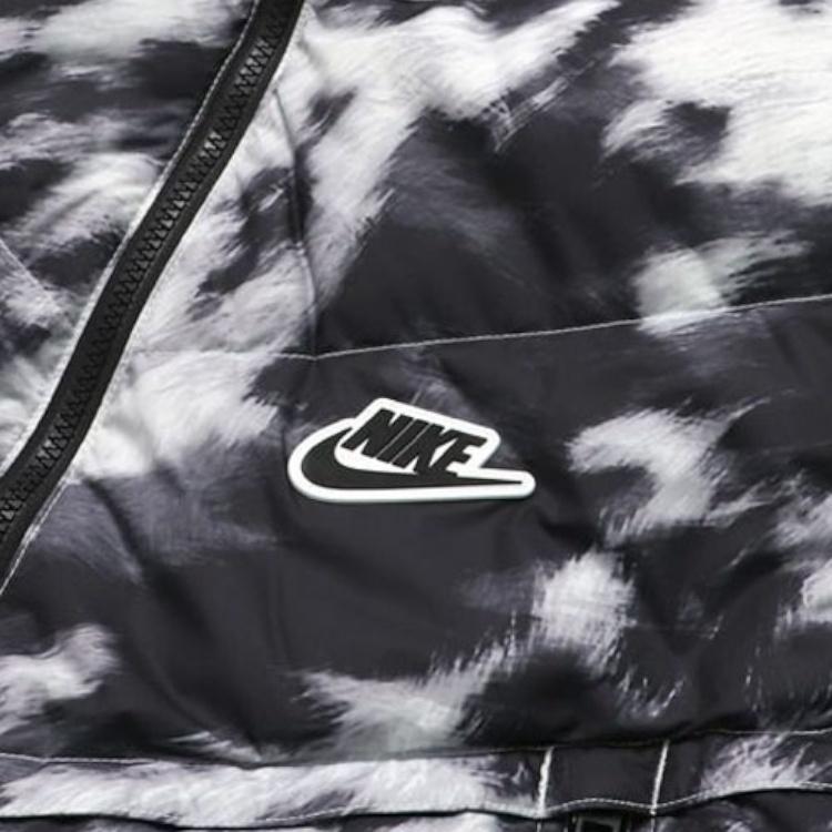 Men's Nike Down-fill Windrunner Shield Sports Stay Warm Hooded Jacket Down Jacket White CU4407-133