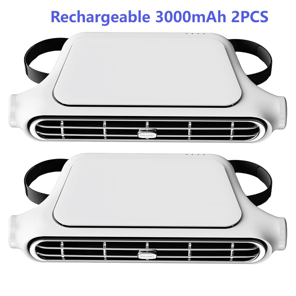 Car Cooling Fan for Backseat 3 Speeds USB/Rechargeable Car Seat Headrest Fan Electric Car Seat Fan for Mini Cars RVs Sedans