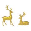1Pcs Rustic Table Ornaments Christmas Reindeer Decor For Home Indoor Xmas Holiday Small Statue Reindeer Christmas Decoration