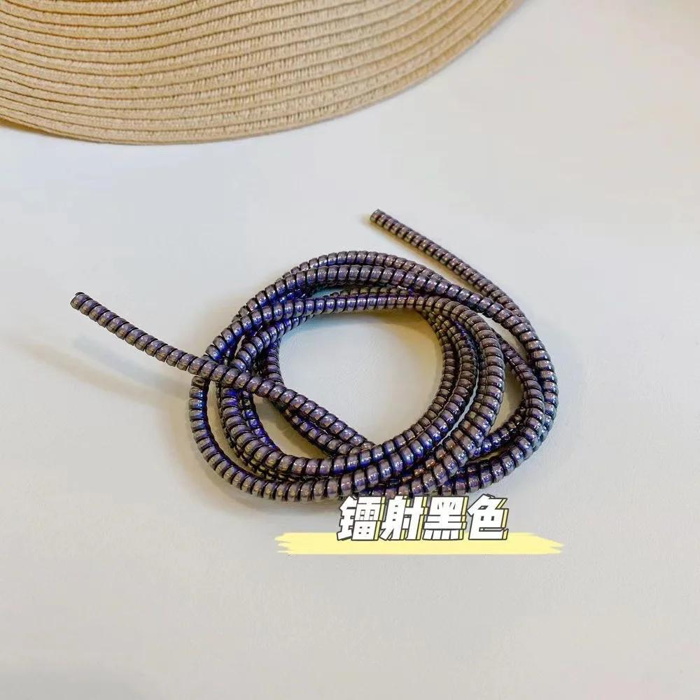 1.4M Colorful Spiral Charger Cable Cord Protector Universal Wrap Data Line Decoration Winder For iPhone Samsung Huawei Xiaomi