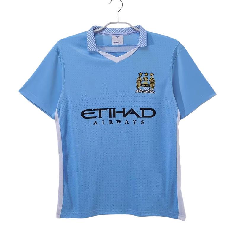 Straight hair retro football jersey Manchester United Arsenal Chelsea Real Madrid short-sleeved jersey S