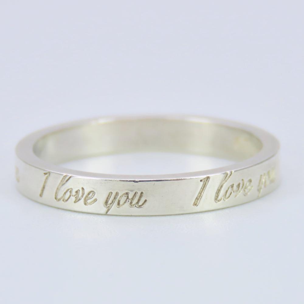 Used TIFFANY&Co. Ring I LOVE YOU EU#55 Silver925 2.4g Silver Accessories