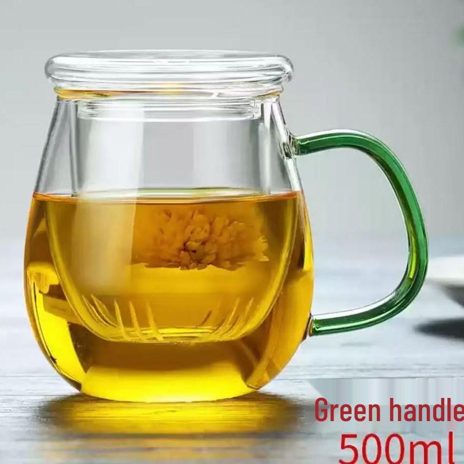 Large Capacity Japanese Creative Glass Tea Cup with Filter