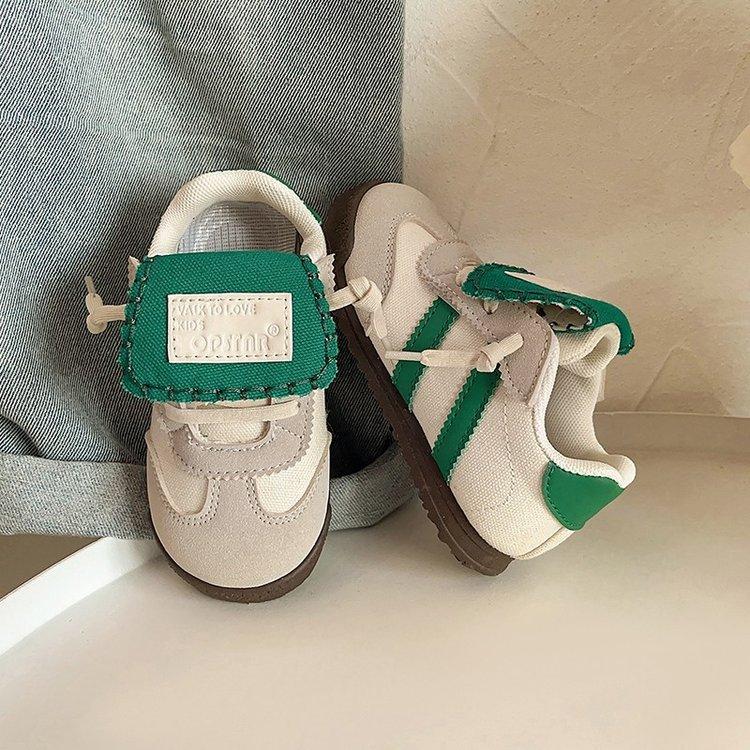 Korean version of retro classmates children's sports shoes 2025 spring new boys board shoes girls baby moral training shoes