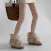 Comfortable and Simple Thick-soled Women's Fluffy Snow Boots, Fashionable and Versatile In Autumn and Winter, Gentle Temperament and Plush Warm Sh