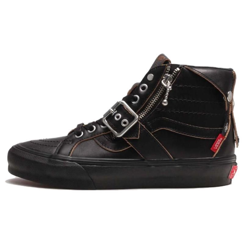 Vans Shane Gonzales X  Sk8 Reissue Durable Breathable High-Top Skate Shoes Unisex Sneakers Black VN0A7Y14BKA1