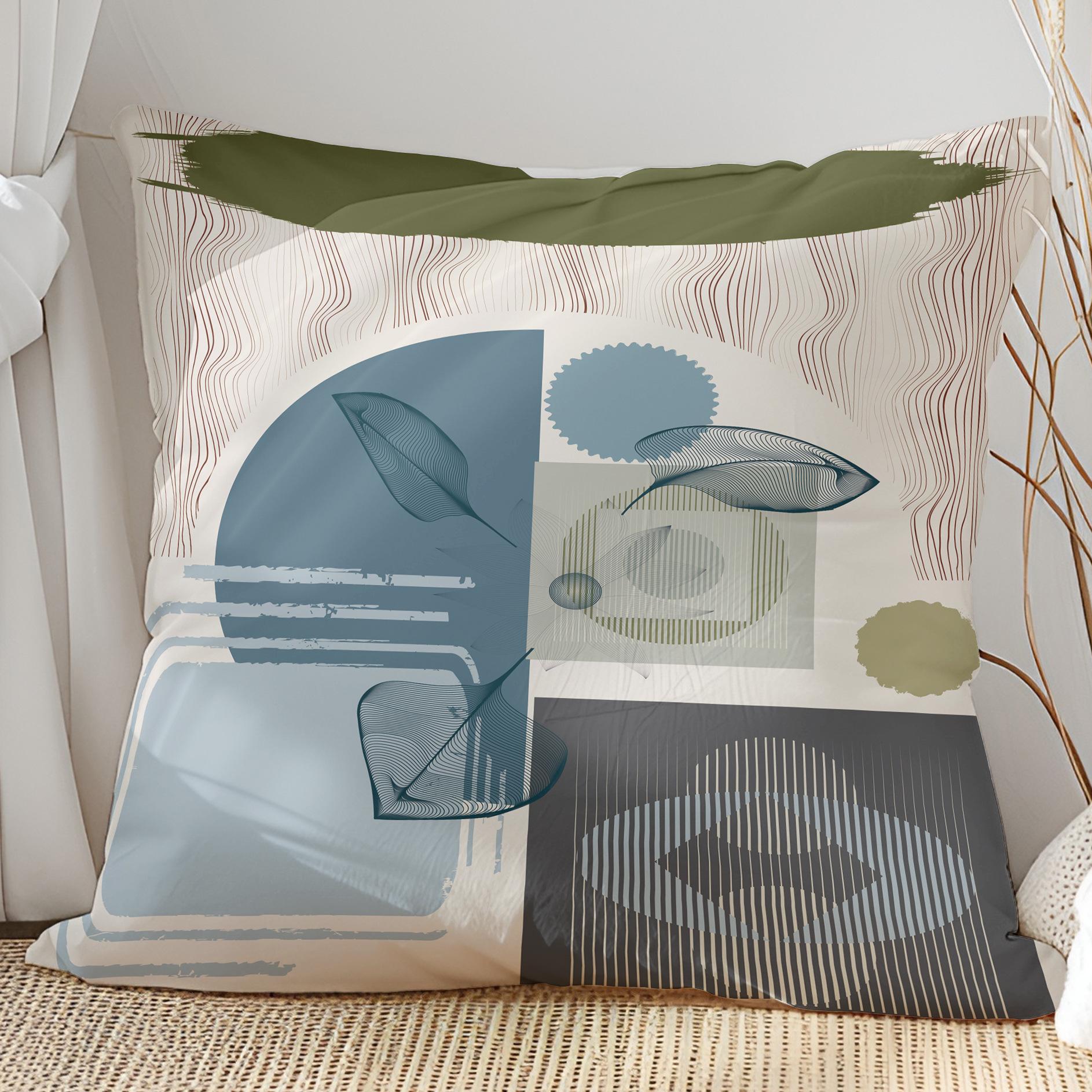 

Современная абстрактная наволочка Весенняя декоративная подушка Чехол для подушки Бытовые товары 45 * 45Cm (excluding pillow core)