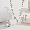 Versatile Rhinestone Jewelry Set: Necklace, Bracelet, Earrings & Ring