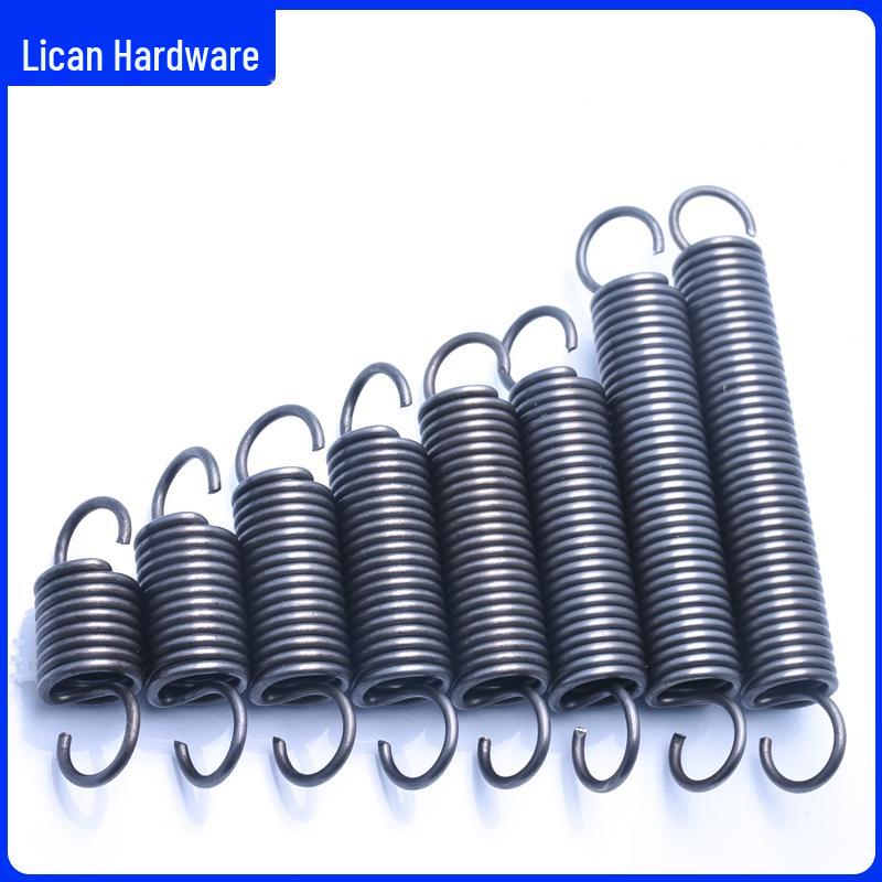 1.5-1.6 Extension Spring, L-shaped Hook Tension Spring, Spring Steel Round Wire Mechanical Spring
