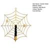 Spider Web Candle Holder Halloween Metal Wall-Mounted Spiderweb Taper Candle Holder for Gothic Home Decor