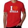 I Love Stella T-Shirt blacks vintage clothes cute clothes cotton graphic tees plain black t shirts men