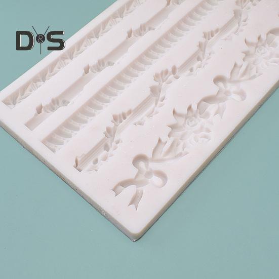 Formă portabilă pentru patiserie, de lungă durată, cu flori ușoare, cu borduri de viță de vie