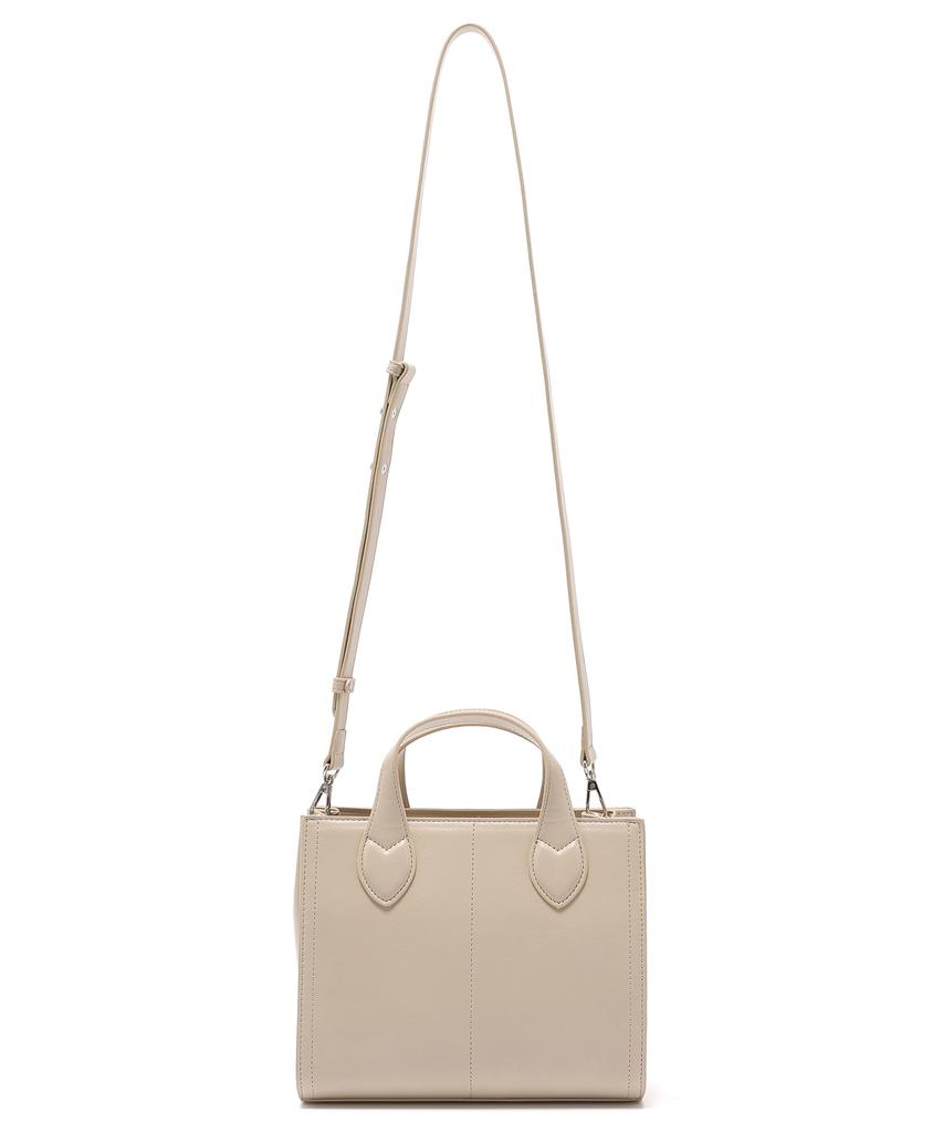 Lemine Square Crossbody Bag (Ivory)