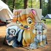 1 pezzo, Coperta Bambi Arredamento Stagionale per la Casa, Morbide Coperte Plaid, Esterno, Soggiorno, Viaggio