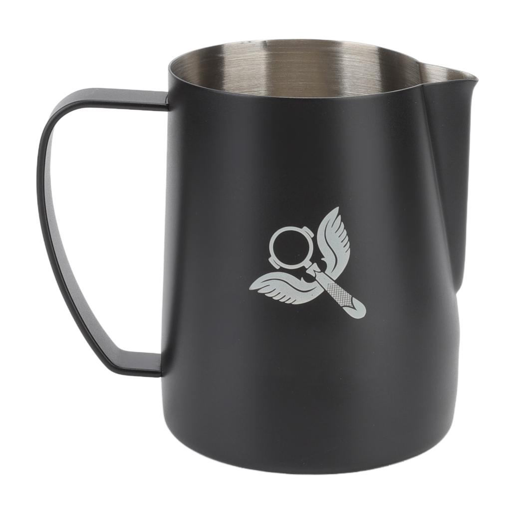 Frothing Cup Prevent Spilling 304 Stainless Steel Milk Frothing Pitcher with Handle for Coffee Making 600ml