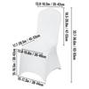 50pcs Chair Covers Dining Spandex Slip Seat Cover Wedding Party Flat Anniversary