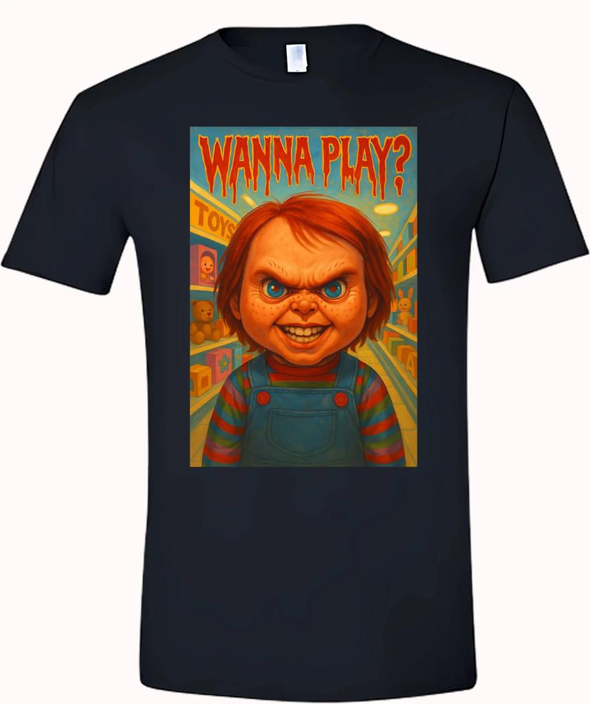 Bambola Chucky "Vuoi Giocare?"" T-shirt a maniche corte