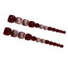 Cat Eye Glitter Toe Press-on Nail Dual Color Minimalist Beauty Stylish Fake Nail for Beginners Nail Decoration Practice