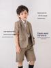 British Style Summer Short Sleeve Kindergarten Uniform Set for Boys and Girls