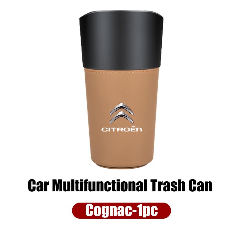 Auto Multifunktion Leder Wasserbecherhalter Aufbewahrungsbox Eimer Für Citroen C4 C3 C5 C1 C2 Berlingo Celysee Cactus Picasso Aircross