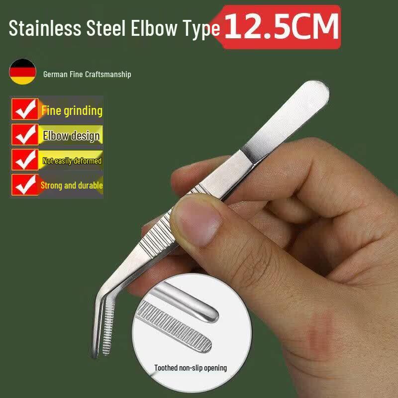 Multifunctional Stainless Steel Round Head Tweezers