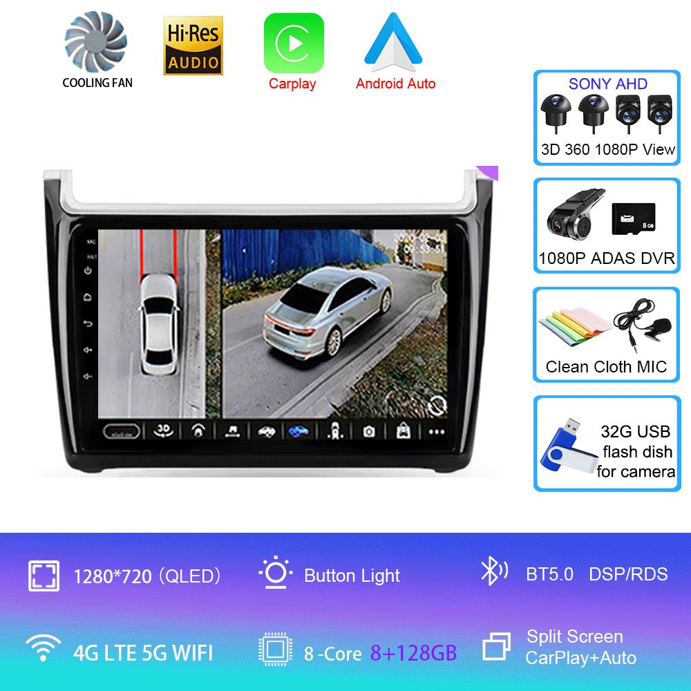 Android 14 For Volkswagen POLO 5 2008 - 2020 Car Radio Multimedia Video Player Navigation Stereo GPS No 2din