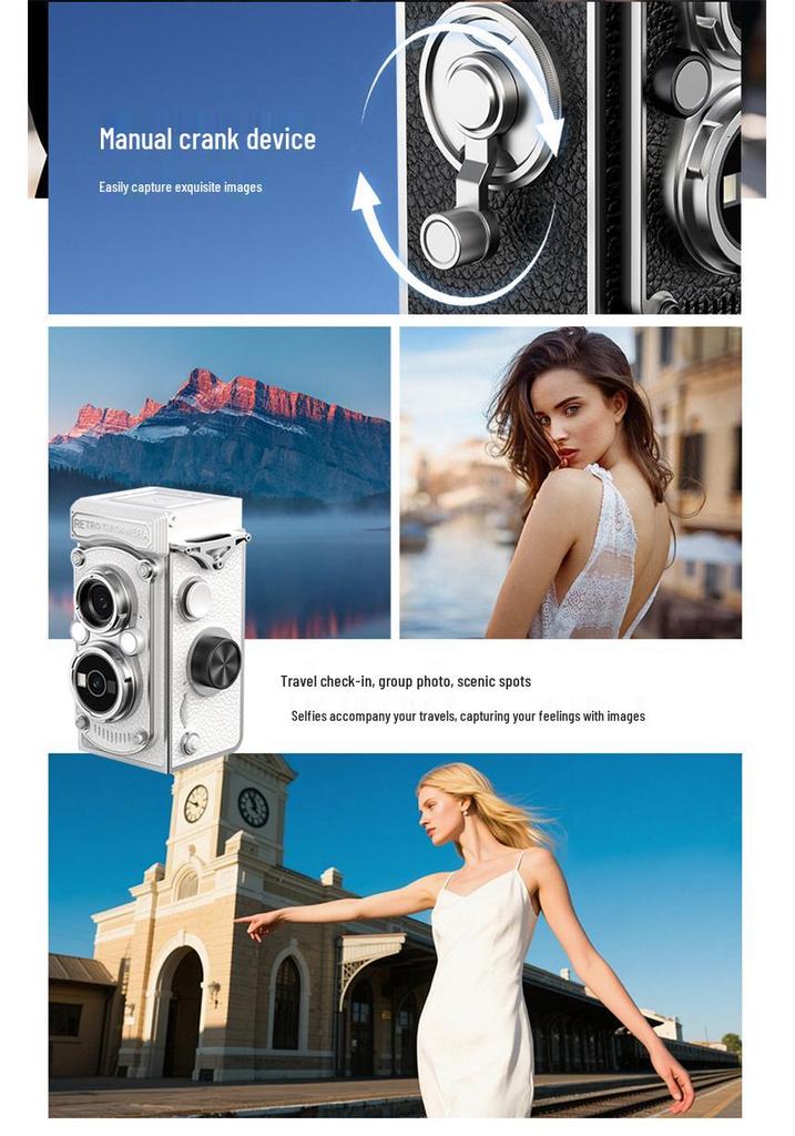 Retro Camera LK019: HD Digital Student Gift, Portable Pendant CCD for Travel