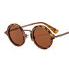 2026 Classic Fashion Hip Hop Sunglasses Custom logo Street Beat Metal Punk Steam Round Womens Sunglasses