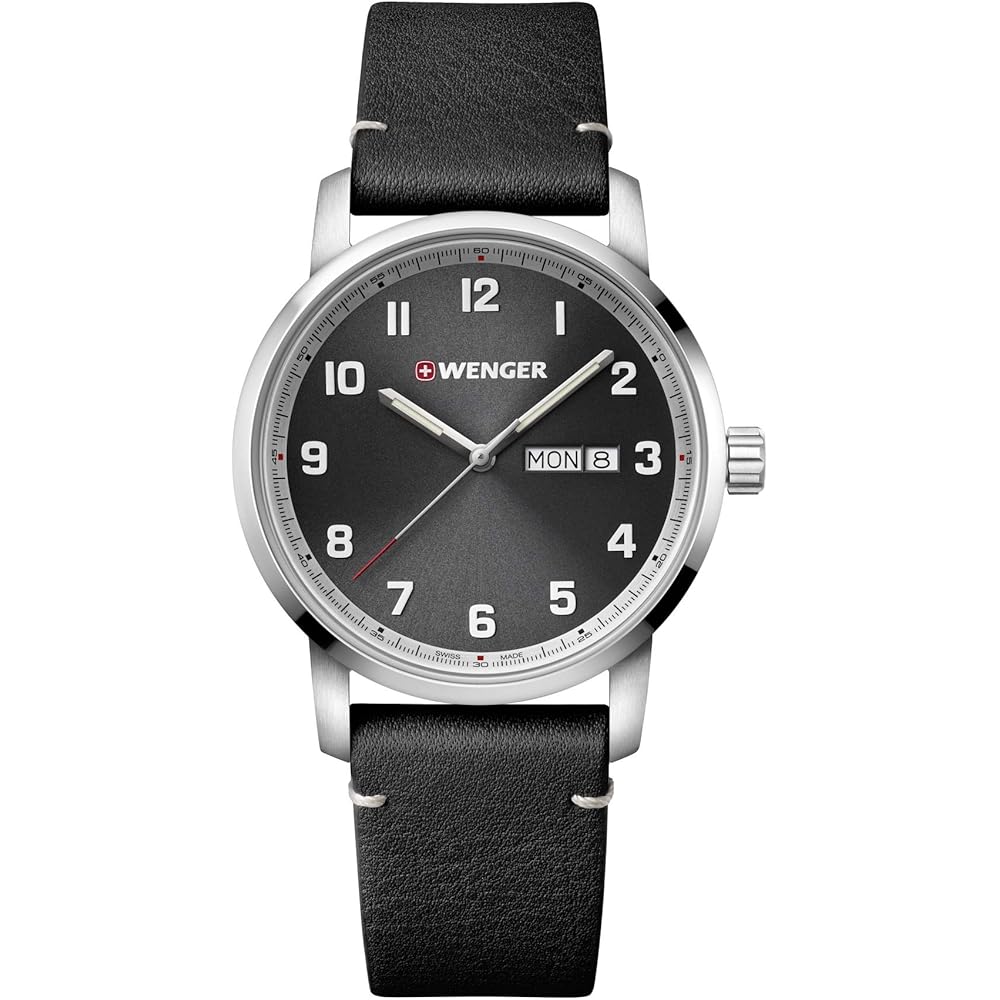 Wenger Attitude Quartz Watch Gray 01.1541.116 Men s Timepiece