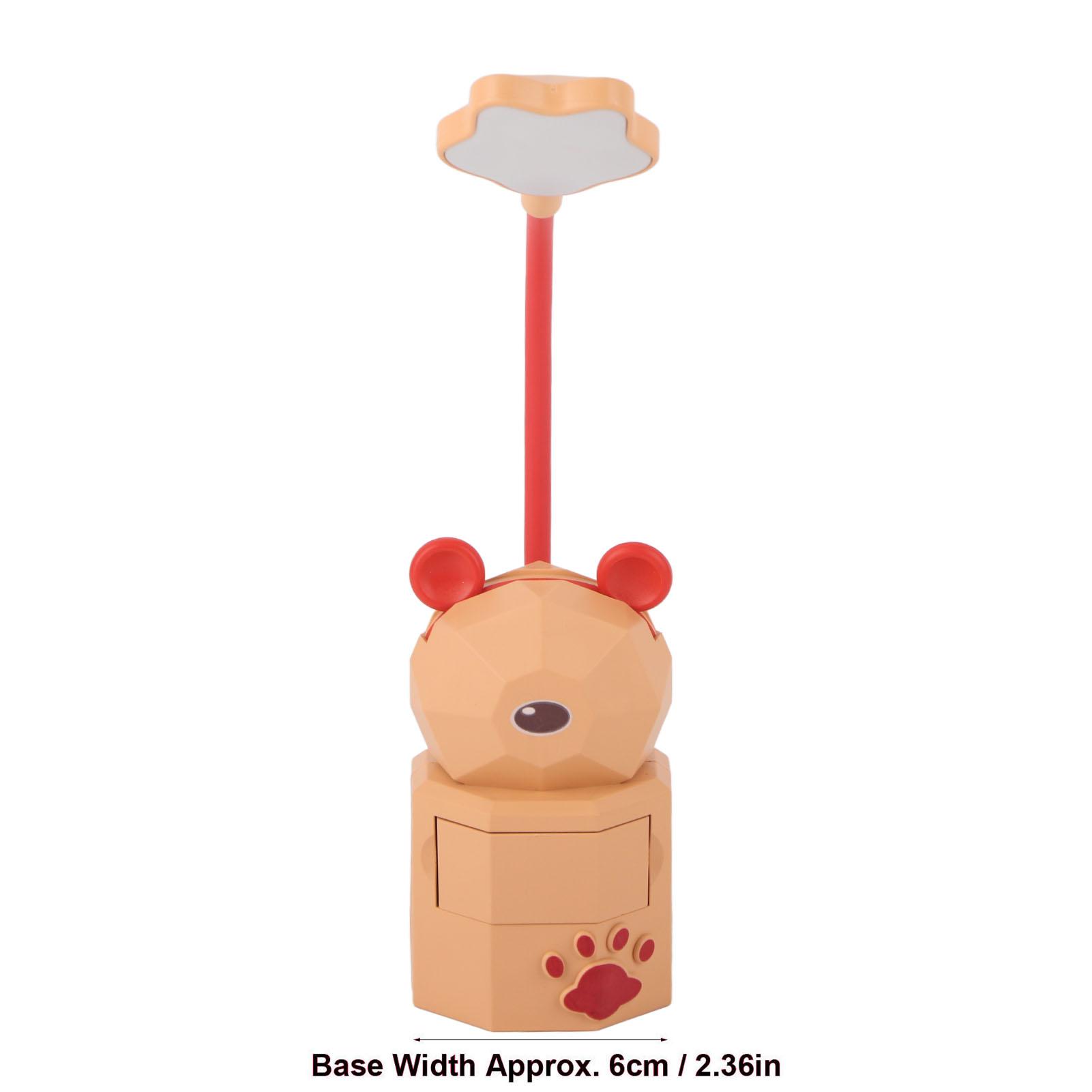 

Детская настольная лампа, мультяшный дизайн, гибкая гусиная шея 360 градусов, защита глаз, безопасный нетоксичный АБС-пластик, теплый свет, детский свет для чтения