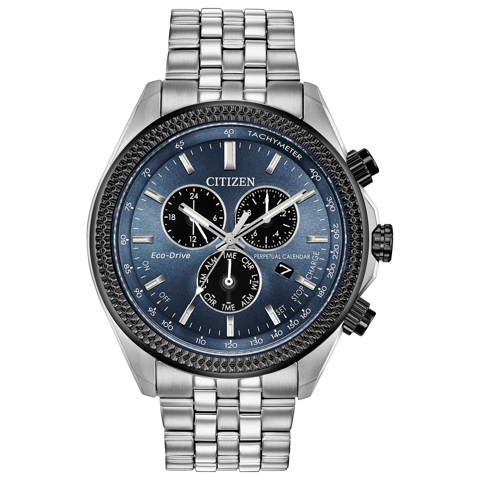 

Чоловічий годинник Citizen Brycen Blue Black Chronograph Eco-Drive BL5568-54L