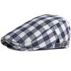 Ht3664 Baskenmützen für Herren Damen Frühling Sommer Sonnenhut Künstler Maler Karomuster Baskenmütze Männlich Weiblich Efeu Flache Kappe Verstellbare Baskenmützen