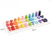 Montessori Educational Wooden Toys Preschool Children Busy Board Count Shape Colors Match Fishing Puzzle Learning Toys Gifts