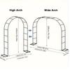 172x240cm Garden Arch Garden Wedding Background Arch Bracket Ron Arched Flower Frame Sturdy Shed Frame For Climbing Plants