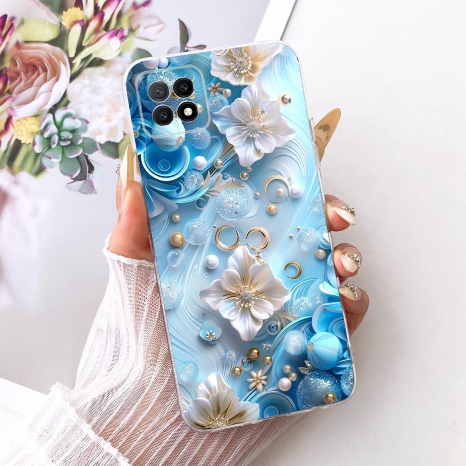 For Oppo A73 5G Case CPH2161 Luxury Flowers Butterfly Painted Cover Soft Slim Phone Case For Oppo A72 5G OppoA73 5G Fundas Coque