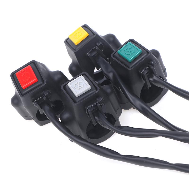 Durable Atv Motorcycle Dual Sport Quad Start Horn Kill Off Stop Switch Button Motorbike Accessories Control Handle Switches