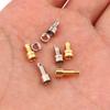 1/2Pcs Universal Female Pin Socket MMCX Pure Copper Gold Plated Built-in Hreaded Nut Holder Headphone Plug