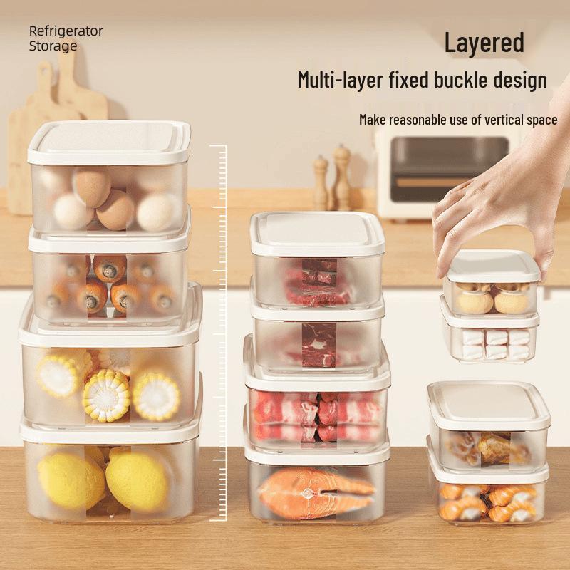 Vegetable & Meat Freezer Storage Box with Fruit Compartment