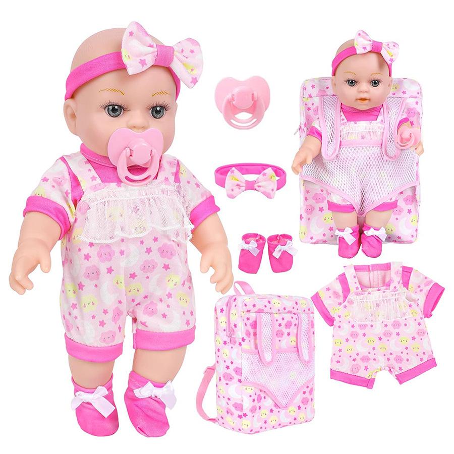 

Набор куклы реборн 12 дюймов с успокаивающей куклой и рюкзаком 12-Inch Doll Set