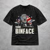 Vote Count Binface For Prime Minister Washed T Shirt Novelty Streetwear for Men Women Hiphop T-Shirts 100% Cotton