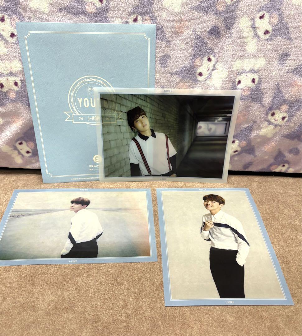 

[Б/У] BTS YOUTH Loppi & HMV Мини прозрачный постер J-HOPE