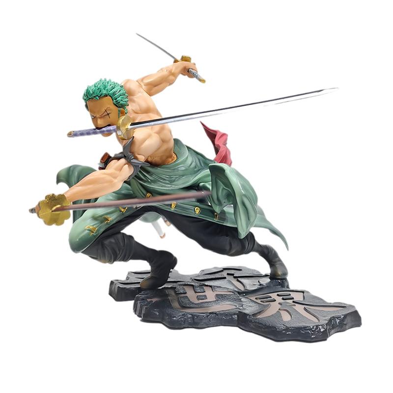 

Anime Figure One Piece Luffy Roronoa Zoro Three-Blade Sa-Maximum Manga Statue PVC Action Collection Scale Ratio Model Toys Playsetss