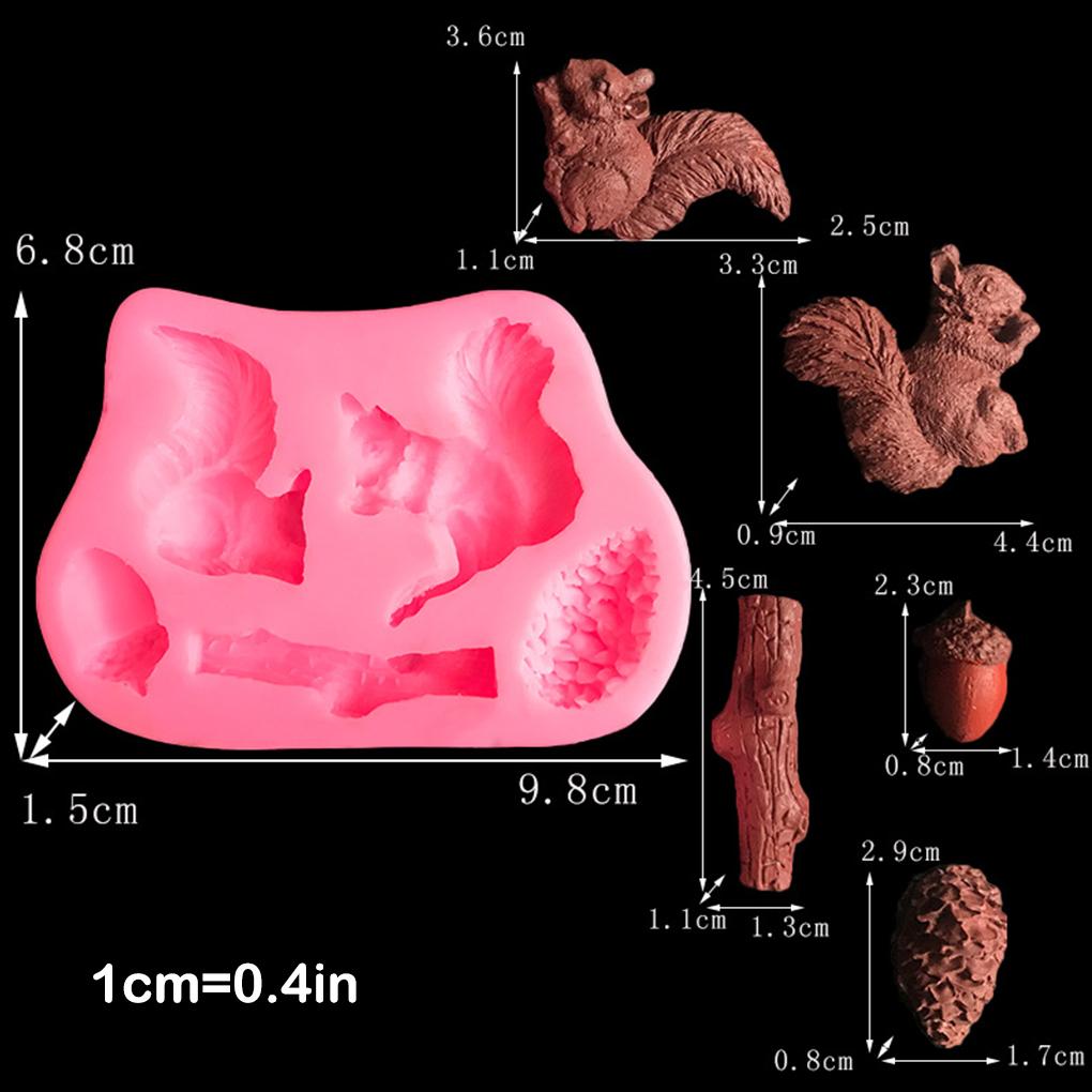 Silikonowe zwierzęce formy ciasto czekoladowe deser narzędzia do pieczenia dekorowanie cukierków formy naleśnikowe herbatniki akcesoria kuchenne
