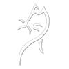 JASDESIGN Cat Sticker Car Sticker Sexy Motorcycle Helmet Scratch Hiding