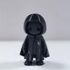 3D Halloween Decor Figurine with Hooded Cloak & Expressive Eyes, Durable Plastic Indoor/Outdoor Decoration for Home, Office, Yard - Party Ornament