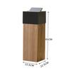 Nordic Waste Bins Modern Living Room Waste Bins Luxury Bathroom Large Capacity Trash Can Wood Household Items Trash Can Baskets