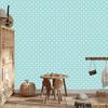 Hearts Wallpaper Celadon and White 50x1000