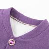 Elderly Women's Fleece-Lined Winter Underwear Set - Warm Pajamas & Cardigan