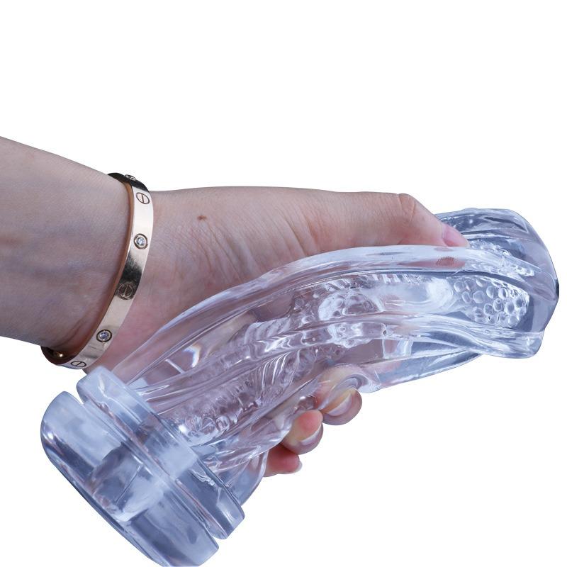 Angel Aeroplane Cup Transparent Silicone Male Sucking Negative Pressure Training Masturbator Exercise Adult Erotic Sexual Use