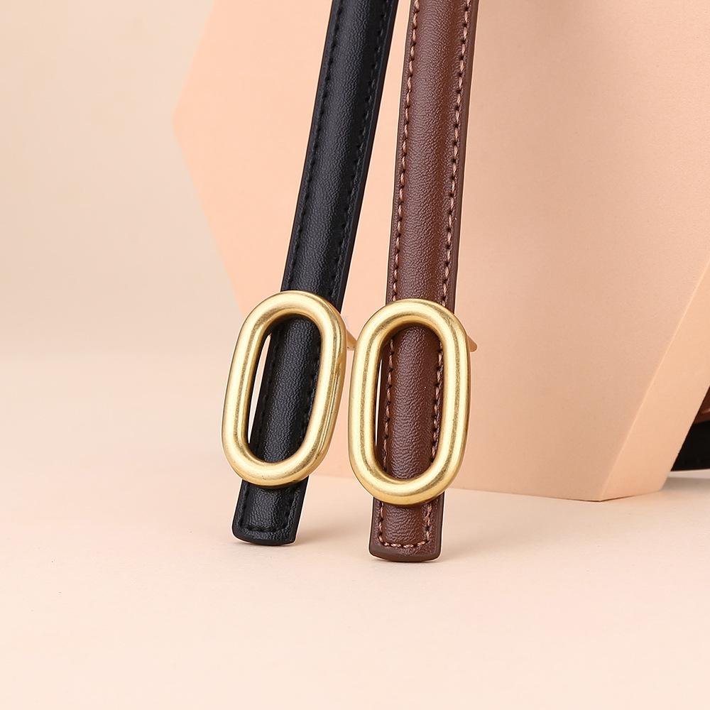 Women's Fashionable Cowhide Waist Belt - High-End, Versatile Accessory